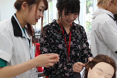 ヘアアレンジ体験